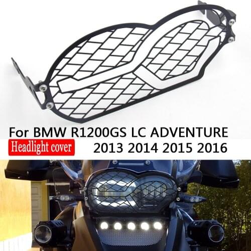 For BMW R1200GSA R 1200 GS R1200GS Adv 2004-2012 Motorcycle Stainless Steel Headlight Guard Protector Cover Protection Grill