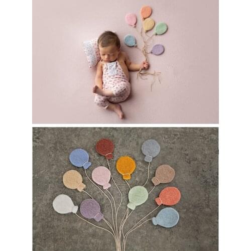 Fantasy balloon wool felt handmade baby baby photography props baby photo decorations pose pose