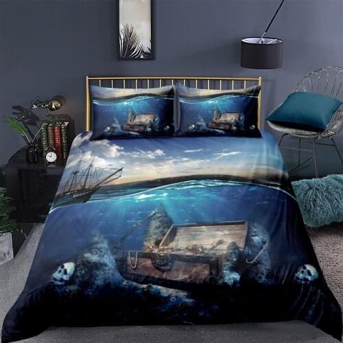 3D Duvet Cover Sets Bedding Sets Bedding Bag Pillow Shams 180*220 200*225 228*228 260*230 Seafloor Valley Treasure Bed Linens