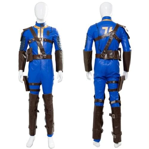 Fallout 4 Fallout Vault 76 jumpsuit Cosplay Costume Vault 111 Cosplay Costume For Men adults Halloween Carnival Costume customiz