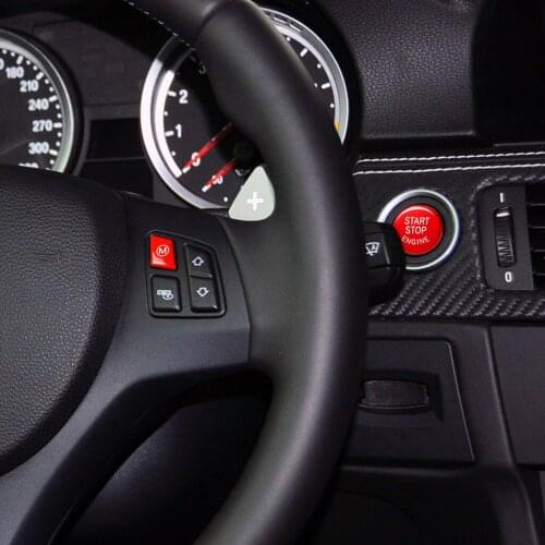 Red ABS Plastic Steering Wheel M Button And One-button Start for BMW 3 Series M3 E90 E91 E92 E93 2003-2017 M Sport Accessories