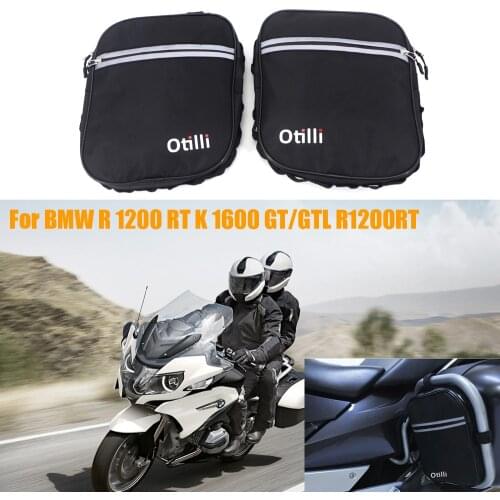 Motorcycle Back Crashbars For BMW R 1200 RT K 1600 GT/GTL R1200RT Crash Bar Bags Frame Bag Storage Bags