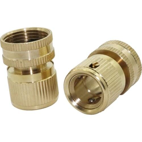 Brass 3/4" Female Thread Connector Garden Water Quick Connectors Car Washing Adapter Agriculture Pipe Fittings 1 Pc