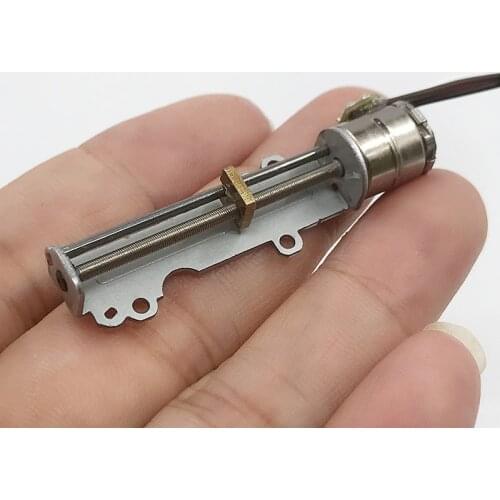 Micro 10mm DC 5V Two-phase Four-wire Linear Stepper Motor Stroke34mm Linear Actuator DIY XYZ 3D printer