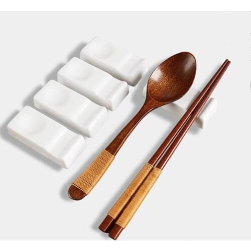 Multipurpose Tableware Chopsticks Holder Storage Rack Ceramics Rest Dinner Spoon Stand Knife Fork Holder F20174032