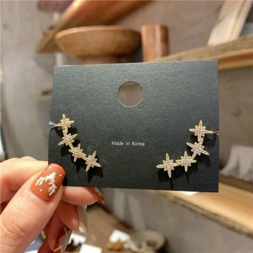 2020 New Arrival Star Metal Women Classic Stud Earrings Small Star Earrings Casual Earrings Female Elegant Jewelry