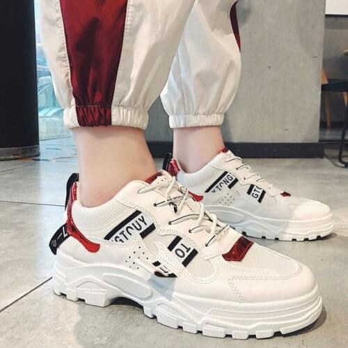 New Stylish Athletic Sneakers For Men Breathable Running Shoes Thick Sole Sport Shose Cool Man Outdoor Street Walking Footwear