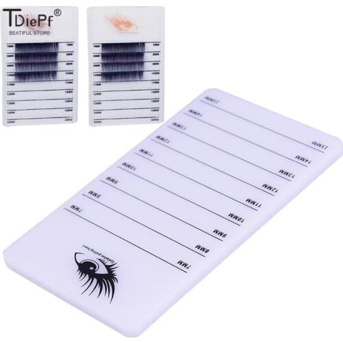 2Size Lashes Holder Pad Individual Eyelash Tablet Makeup Tools Palette 1pcs Eyelash Pad Lash Extension Glue Pallet Holder Card