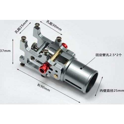 Z25 CNC Aluminum Alloy 1050 D25 Spring-type Folding Copter Arm Connector For 4/6/8 Axis Multirotor Quadcopter