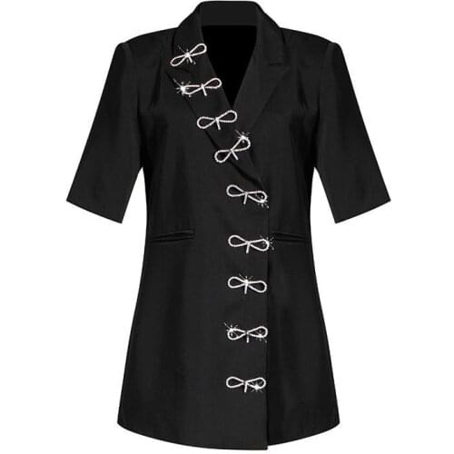 QIWN Women's Blazers With Short Sleeves