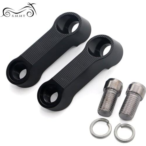 Fit For SUZUKI GSX-S750 GSX-S1000 SV 400 SV 650 DL 650 V-Strom Mirror Riser Extenders Spacers Extension Adapter Adaptor