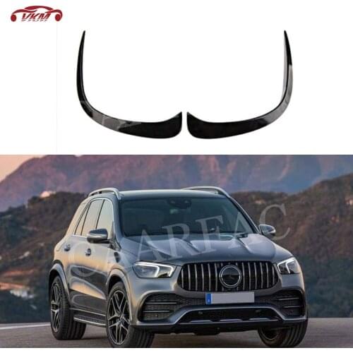 Carbon fiber/ABS Front Bumper Decoration For Mercedes Benz GLE Class W167 GLE350 GLE450 GLE53 AMG Sport SUV 2020