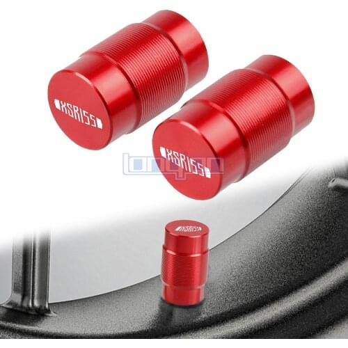 Universal Motorcycles Accessories Couple Aluminum Vehicle Wheel Tire Valve Stem Caps Covers For Yamaha XSR155 XSR 155 with logo
