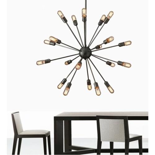Sputnik Mid Century vintage Modern industrial iron pendant lamp lighting Loft light fixture
