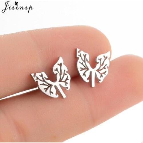 New Medical Doctor Nurse Jewelry Lungs Earrings Anatomy Skeleton Stainless Steel Jewelry Anatomical Human Women Stud Earring