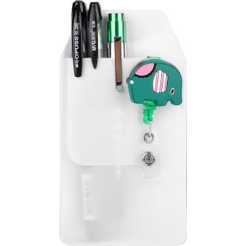 10PCS Clear Pocket Protector Leak-Proof Pen Pouch Case for Pen Leaks School Hospital Doctors Nurses Office Supplies