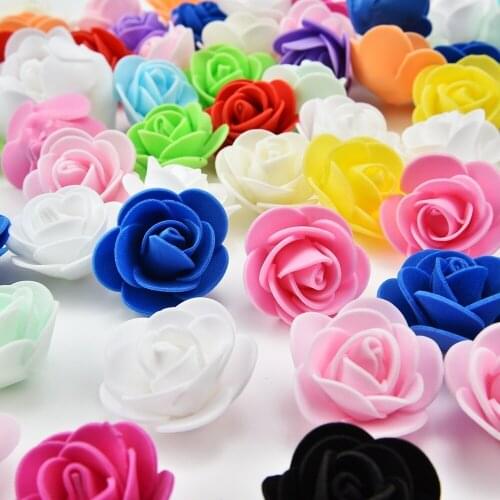 100pcs Wedding teddy bear Foam roses diy gift Valentines Day present artificial flowers new Year christmas Home decoration