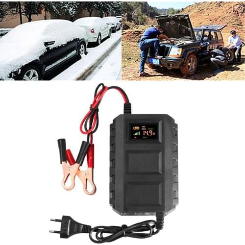 12V 20A Car Full Automatic Car Battery Charger Intelligent Fast Power Wet Dry Lead Acid Battery Charger Car Charger Dropshipping