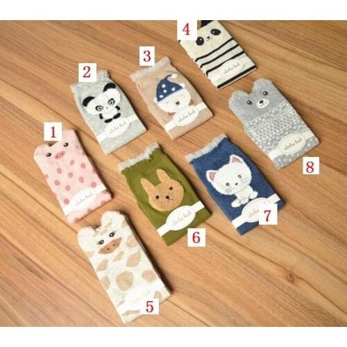 480pairs/lot women 3D cute winter warm cotton cartoon animal ear sock/cat sock