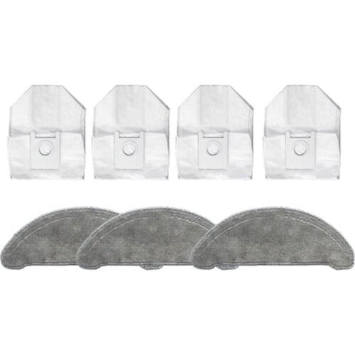 7Pcs for Roidmi EVE Plus Robot Vacuum Cleaner Dust Bag Mop Cloth Cleaning Cloth Replacement Accessories Parts