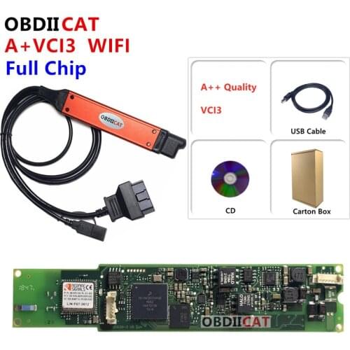 Best Price Quality A VCI-3 For VCI3 V2.31 VCI3 Scanner Wifi Wireless + Free Gift OBD diagnostic-tool update VCI2