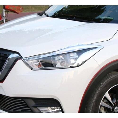 Abs for NISSAN KICKS 2017 front headlamp rear Taillight lampshade Decoration frame