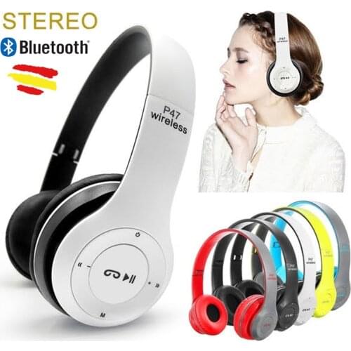 Headphones P47 Wireless BLUETOOTH 4.2 + EDR Stereo Headphones FOLDING 5 Colors to choose Light Wireless Music headphones