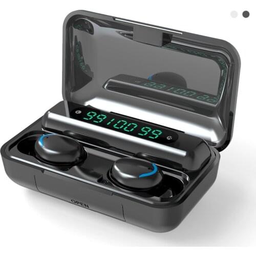 Bluetooth 5.0 Wireless Headphones with Microphone Waterproof Sport TWS Stereo Earphone Digital Display Charging Box Music Earbud
