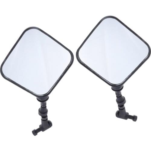 Side Rearview Mirrors CNC Alloy View For Motorcycle Scooters, Color Black