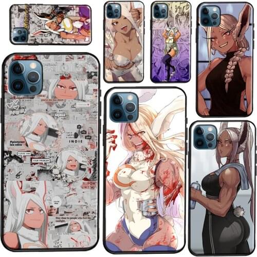 Rumi Usagiyama Mirko BNHA Silicone Case For iPhone 12 11 Pro Max 7 8 Plus SE 2020 12 Mini X XR XS Max Back Cover