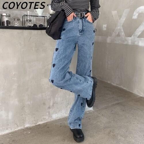 COYOTES Women's Jeans With Embroidery