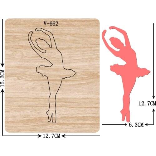 DIY New Ballet, girl wooden dies cutting dies for scrapbooking /Multiple sizes /V-662