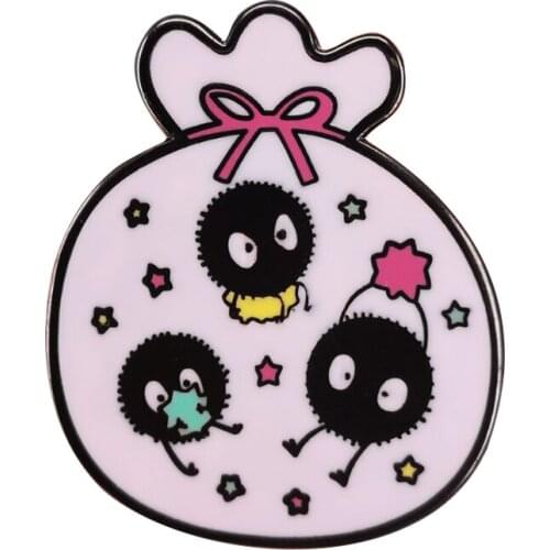 Spirited Away soot sprite enamel pin badge brooch