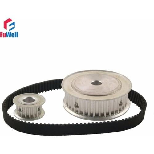 HTD5M Reduction Timing Belt Pulley Set 15T:60T 1:4/4:1 Ratio 80mm Center Distance Toothed Pulley Kit Shaft 5M-365 Gear Pulley