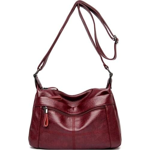 New Fashion Ladies Crossbody Bag Casual Tote Travel Messenger Bag High Quality PU Shoulder Bag Large Capacity Womens Handbag