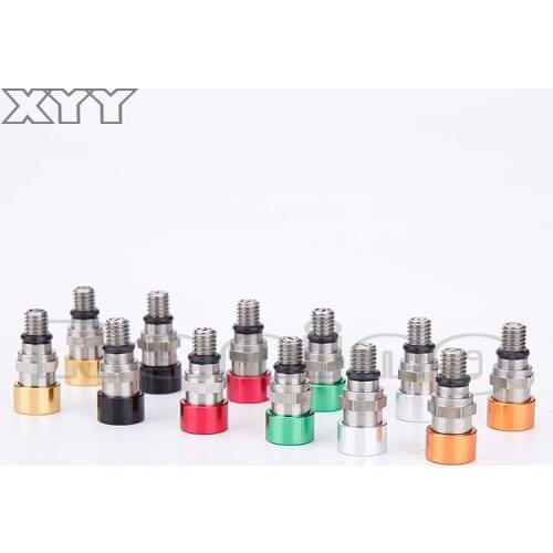 New 2Pcs/Pair M5*0.8/M4*0.7mm Motorcycle Dirt Bike Front Fork Air Bleeder Valves Shock Absorbing Screws Shock Absorbing