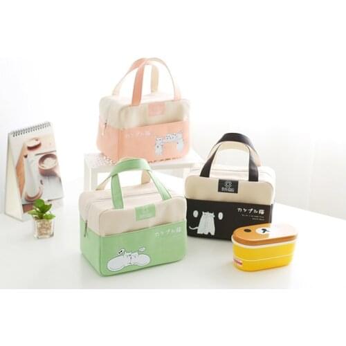 Portable lunch bag practical insulated lunch box tote bag refrigerated bag lunch bag lunch container school food storage bag