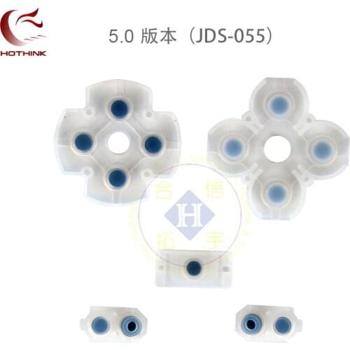HOTHINK Silicone Conductive Rubber Adhesive Button Pad Keypads for Play Station 4 PS4 Slim Controller Gamepad