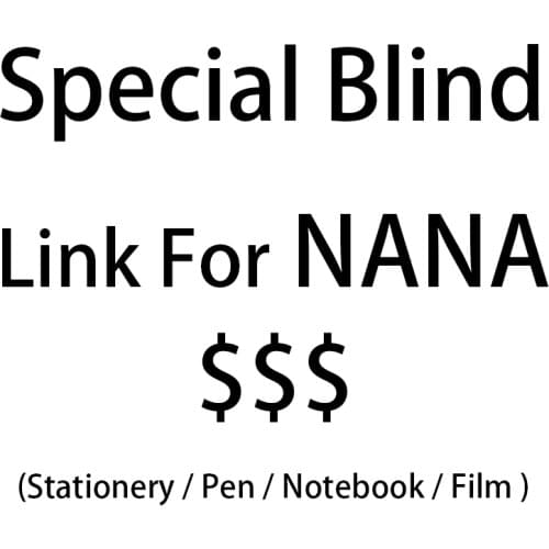 Blind Link for Dropshipping NANA Blind Stationery Film Notebook Pens Pencil Bag