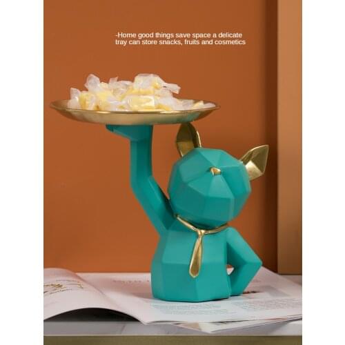 Light Luxury Creative Personality Cosmetic Storage Decoration Beauty Salon Bedroom Room New Years Day Pastry Candy Tray