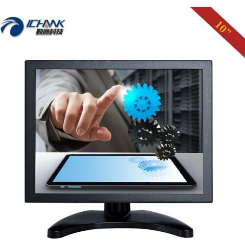ZB100TC-59R/10" inch 800x600 4:3 Metal Outer Housing Small Resistive Touch LCD Screen PC Monitor Display With USB HDMI VGA Ports