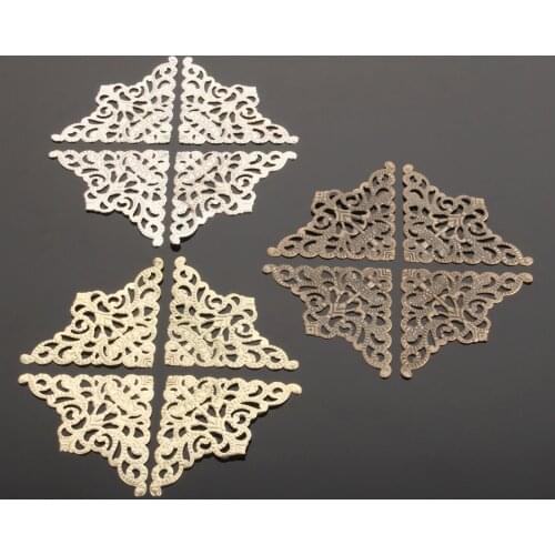 10pcs 56mm Jewelry Box Chest Gift Wine Wooden Case Book Scrapbook Photo Album Corner Decorative Protector