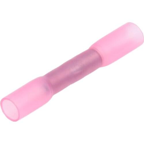 100Pcs Heat Shrink Butt Crimp Electrical Terminals Heatshrink Connector Red