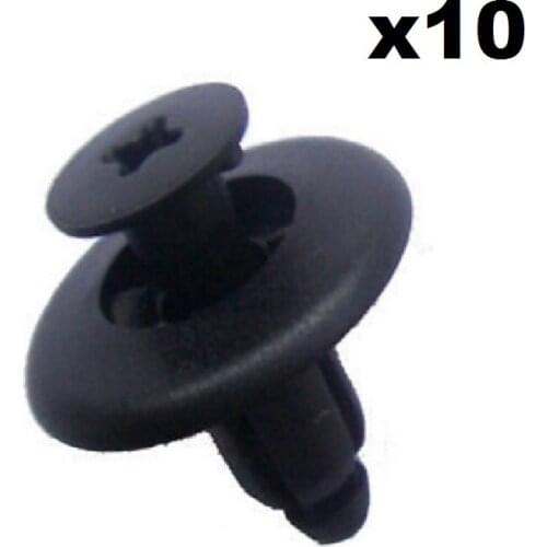 10x For Renault Plastic Bumper Push Fit Rivet Trim Clips