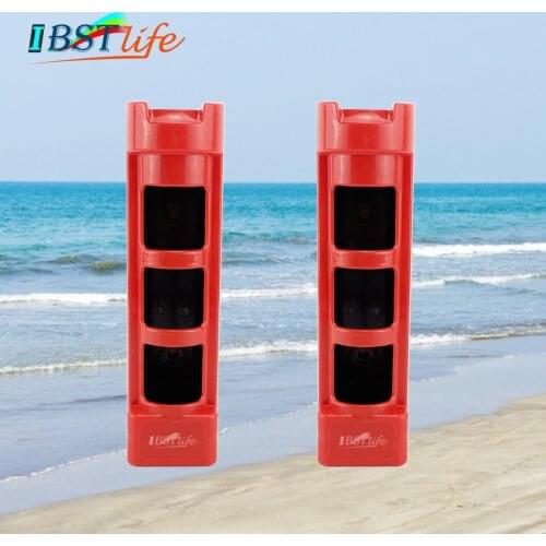 2X ABS Plastic Fishing Rod Pole Holder Fishing Box Fishing Rod Support Durable Tube Mount Bracket Socket Rack Boat Accessories