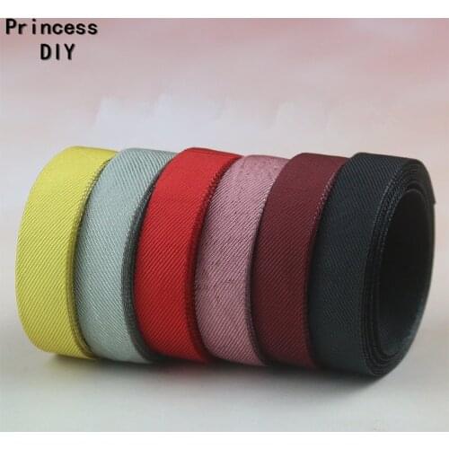 5M 10 25 40mm Solid Cotton Twill Ribbon Bias Tape Fabric Layering Trim DIY Garment Hair Bow Tie Collar Hand Craft Material