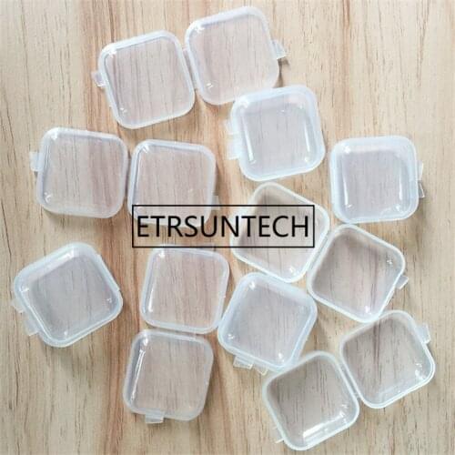 500pcs Clear Plastic Storage Box Mini Jewelry Candy Boxs Protective Box Case Container Gift Box Wholesale