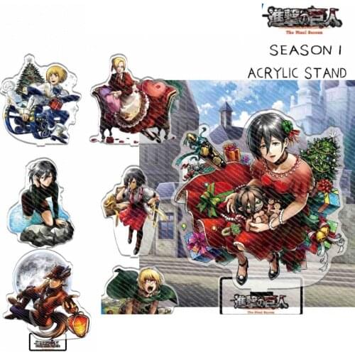 Anime Attack on Titan Erwin Smith Levi·Ackerman Acrylic Stand Figure Display Model Plate Decor Accessories Palace Wind Series