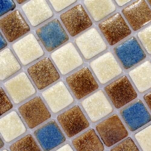 White, blue brown color ceramic porcelain kitchen backsplash bathroom floor tiles fireplace mosaic tiles swimmining pool
