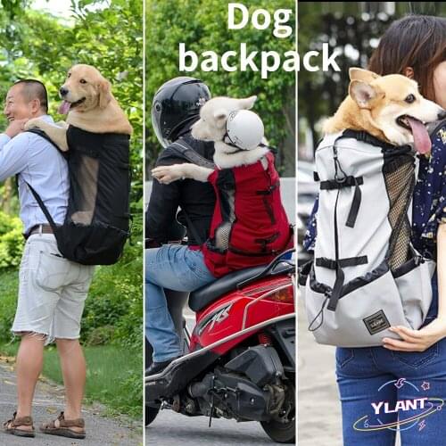 Large Dogs Golden Retriever Bulldog Backpack Adjustable Big Dog Travel Bags Pets Products Breathable Pet Dog Carrier Bag
